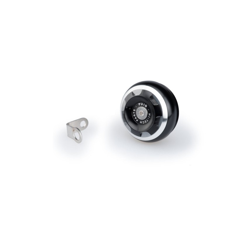 PUIG ENGINE OIL CAP TRACK FOR BMW COLOR SILVER - COD. 20345P - M34x1.5 thread.