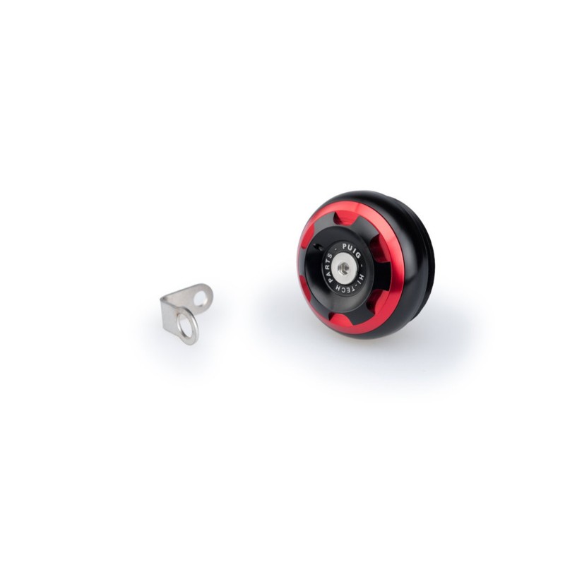 PUIG ENGINE OIL CAP TRACK FOR BMW COLOR RED - COD. 20345R - M34x1.5 thread.