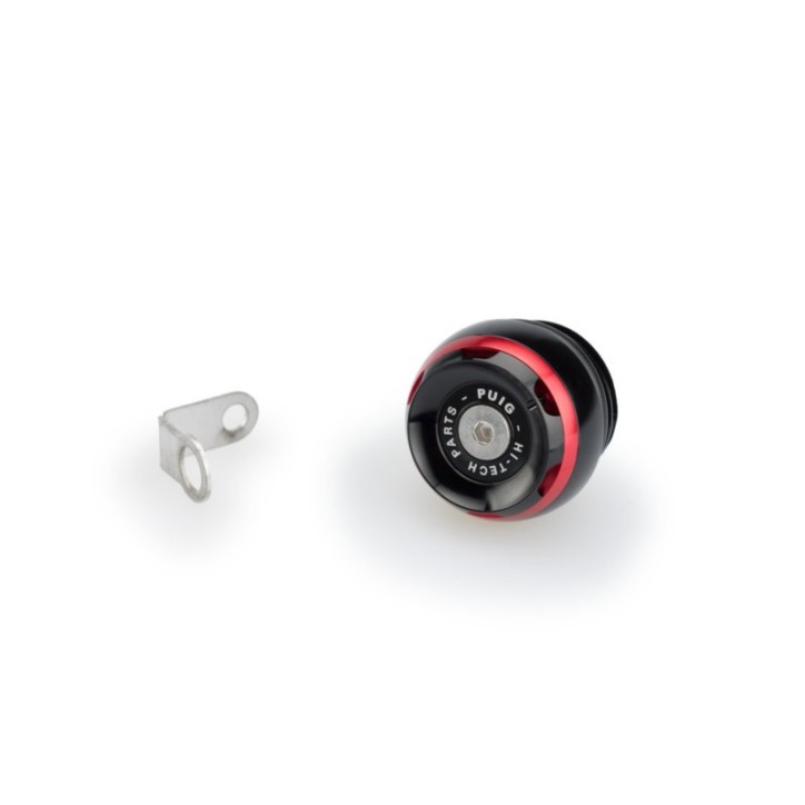 PUIG ENGINE OIL CAP TRACK FOR KTM COLOR RED - COD. 20346R - M24x3 thread.