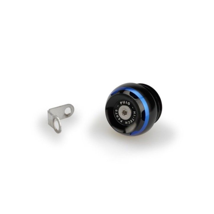 PUIG ENGINE OIL CAP TRACK FOR KTM COLOR BLUE - COD. 20346A - M24x3 thread.