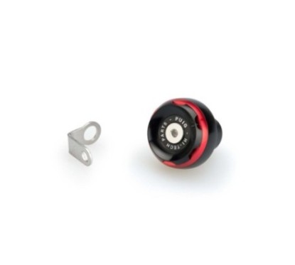 BOUCHON D'HUILE MOTEUR PUIG TRACK POUR KTM COULEUR ROUGE - COD. 20348R - MatiEre : aluminium anodisE NOIR AVEC bague colorEe.