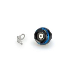 BOUCHON D'HUILE MOTEUR PUIG TRACK POUR KTM COULEUR BLEU - COD. 20348A - MatEriel : aluminium anodisE NOIR AVEC bague colorEe.