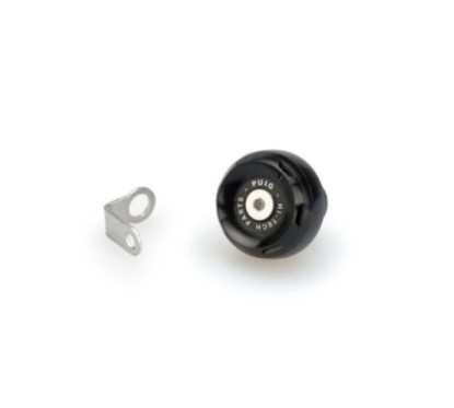 BOUCHON D'HUILE MOTEUR PUIG TRACK POUR KTM COULEUR NOIR - COD. 20348N - MatiEre : aluminium anodisE NOIR AVEC bague colorEe.