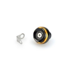 BOUCHON D'HUILE MOTEUR PUIG TRACK POUR KTM COULEUR OR - COD. 20348O - MatEriel : aluminium anodisE NOIR AVEC bague colorEe.