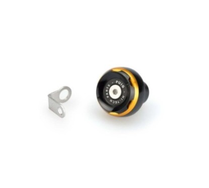 PUIG ENGINE OIL CAP TRACK FOR KTM COLOR GOLD - COD. 20348O - Material: black anodized aluminum with colored ring.