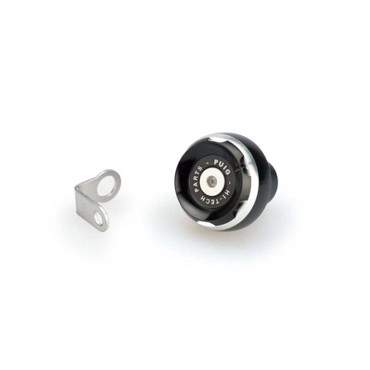 PUIG ENGINE OIL CAP TRACK FOR KTM COLOR SILVER - COD. 20348P - Material: black anodized aluminum with colored ring.