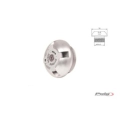 PUIG ENGINE OIL CAP FOR APRILIA COLOR SILVER - COD. 6777P - M25x1.5 thread.