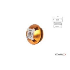 PUIG ENGINE OIL CAP FOR KTM GOLD - COD. 6780O - M24x3 thread.