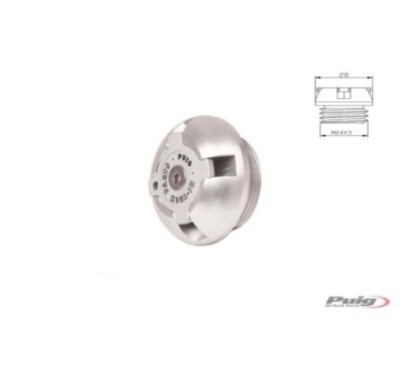 PUIG TAPON DE ACEITE PARA KTM COLOR PLATA - COD. 6780P - Rosca M24x3.