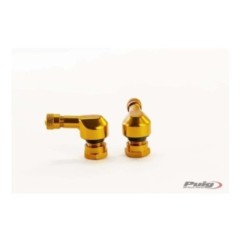 PUIG 90 GRADES VALVES FOR TUBELESS TIRES YELLOW - Diameter: 11.3 mm - COD. 5591G