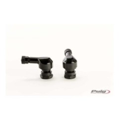 PUIG 90 GRADES VALVES FOR TUBELESS TIRES BLACK COLOR - Diameter: 11.3 mm - COD. 5591N