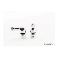 VALVES PUIG 90 degrEs POUR PNEUS TUBELESS COULEUR ARGENT - DiamEtre : 11,3 mm - COD. 5591P