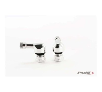 VALVES PUIG 90 degrEs POUR PNEUS TUBELESS COULEUR ARGENT - DiamEtre : 11,3 mm - COD. 5591P