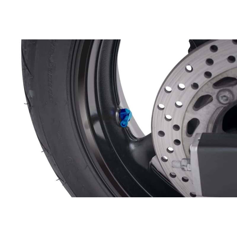 PUIG VALVOLE A 90 gradi PER PNEUMATICI TUBELESS COLORE BLU