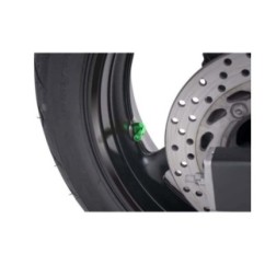 PUIG 90 GRADES VALVES FOR TUBELESS TIRES COLOR GREEN - Diameter: 11.3 mm - COD. 5591V