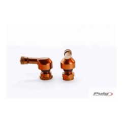 PUIG VALVES 90 degrEs POUR PNEUS TUBELESS COULEUR ORANGE - DiamEtre : 11,3 mm - COD. 5591T