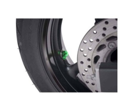 PUIG 90 GRADES VALVES FOR TUBELESS TIRES COLOR GREEN - Diameter: 8.3 mm - COD. 8100V