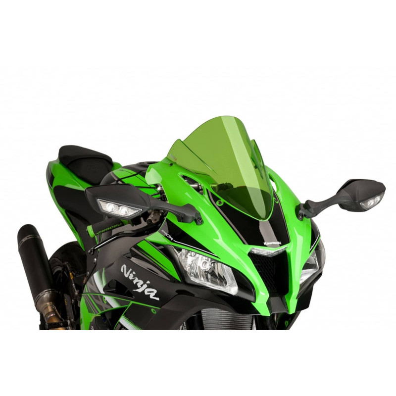 PUIG Z-RACING WINDSCHUTZSCHEIBE FUR KAWASAKI ZX-10RR 17-20 GRSN | eBay