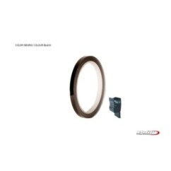 PUIG ADESIVI CERCHI NERO - Striscia con applicatore - Un kit utilizzabile 2 ruote - Dimensioni: 7x6 mm - Gomme 16-18 - COD. 4542