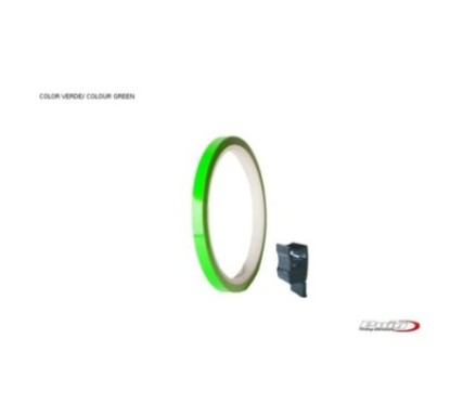 PUIG ADESIVI CERCHI VERDE - Striscia con applicatore - Un kit utilizzabile 2 ruote - Dimensioni: 7x6 mm - Gomme 16-18 - COD. 454