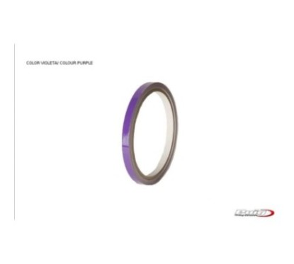 AUTOCOLLANTS JANTES VIOLET PUIG - Sans applicateur, kit 2 roues - Dimensions : 7x6 mm - Pneus 16-18 - COD. 2568L