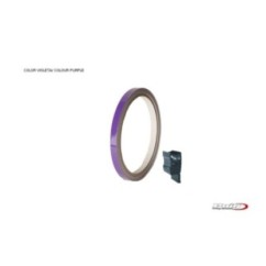 AUTOCOLLANTS JANTES VIOLET PUIG - Bande avec applicateur - Un kit utilisable pour 2 roues - Dimensions : 7x6 mm - Pneus 16-18 - 