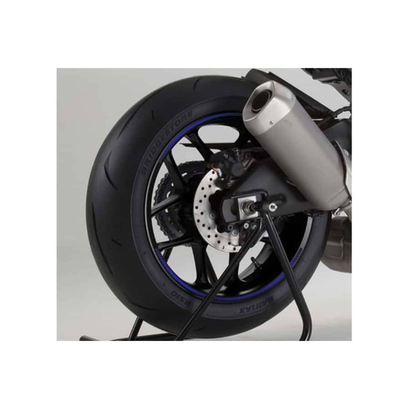 AUTOCOLLANTS POUR JANTES PUIG PREMIUM BLEU FLUO - Kit de 8 bandes adhEsives, protEge la moto des rayures et des rayons UV - COD.