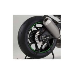 PUIG ADHESIVOS LLANTAS PREMIUM VERDE FLUO - Kit de 8 tiras adhesivas, protege la moto de araNazos y rayos UV - COD. 8431V