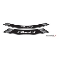 PUIG ADESIVI CERCHI RACING SILVER - Il set consiste di 8 strisce adesive cerchi da 14" e 21" - COD. 5531P