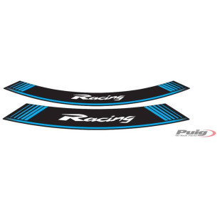 Puig Racing Felgenaufkleber blau Das Set besteht aus 8 Klebestreifen fur 14 und 21 Felgen Cod. 5531a