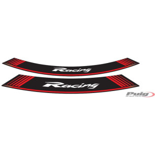 puig adesivi cerchi racing rosso il set consiste di 8 strisce adesive cerchi da 14 e 21 cod 5531r