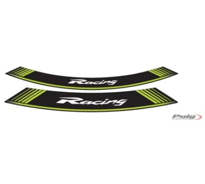 PUIG ADESIVI CERCHI RACING VERDE - Il set consiste di 8 strisce adesive cerchi da 14" e 21" - COD. 5531V