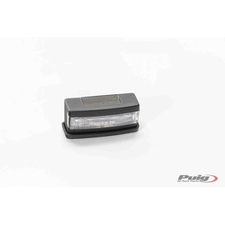 PUIG LICENSE PLATE LIGHTS PLA MODEL COLOR BLACK - Led license plate light. Material: plastic - Dimensions: 45x20 mm - TUV