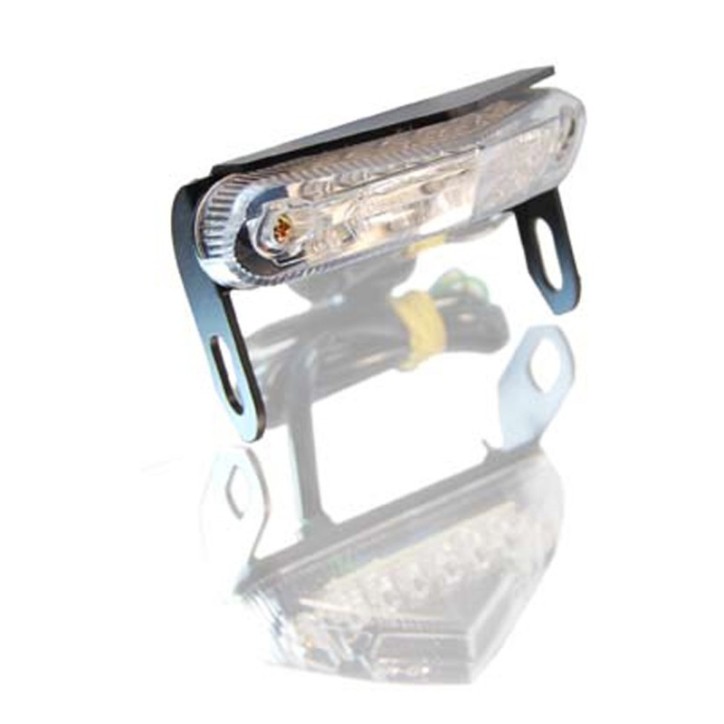 RACINGBIKE LUCE STOP LED CON SUPPORTO - Questo prodotto ha la funzione di luce di posizione, luce stop e luce targa -