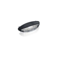 PUIG REAR LIGHT SMILE MODEL COLOR BLACK - Rear stop light, transparent lens, oval shape - Dimensions: 100x30 mm -