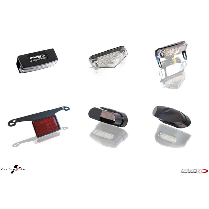 Support de plaque d'immatriculation Puig et accessoires racingbike pour Kawasaki Z1000 11-16