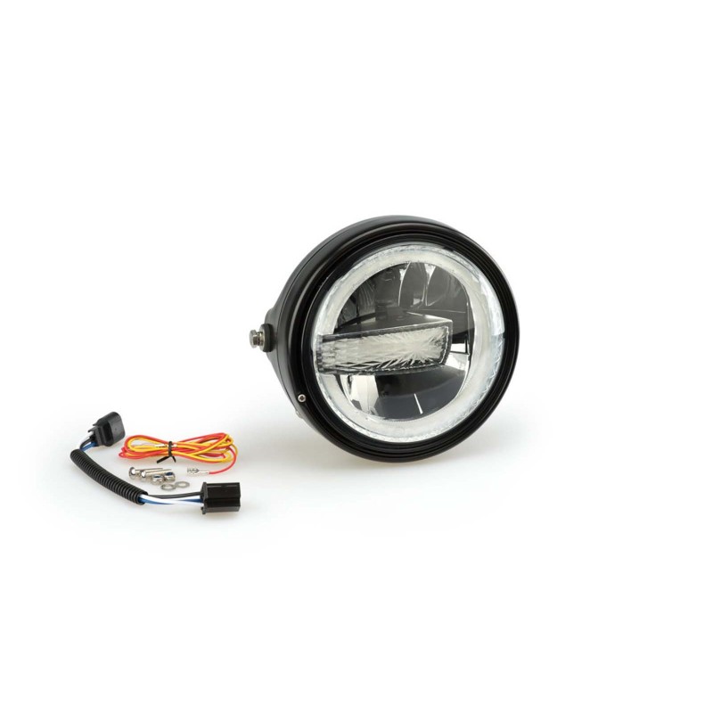 PUIG LED-SCHEINWERFER LUMEN R FARBE SCHWARZ - COD. 20818N ? MATERIAL: ALUMINIUM. SPANNUNG: 12V. L,NGE: 198 MM.