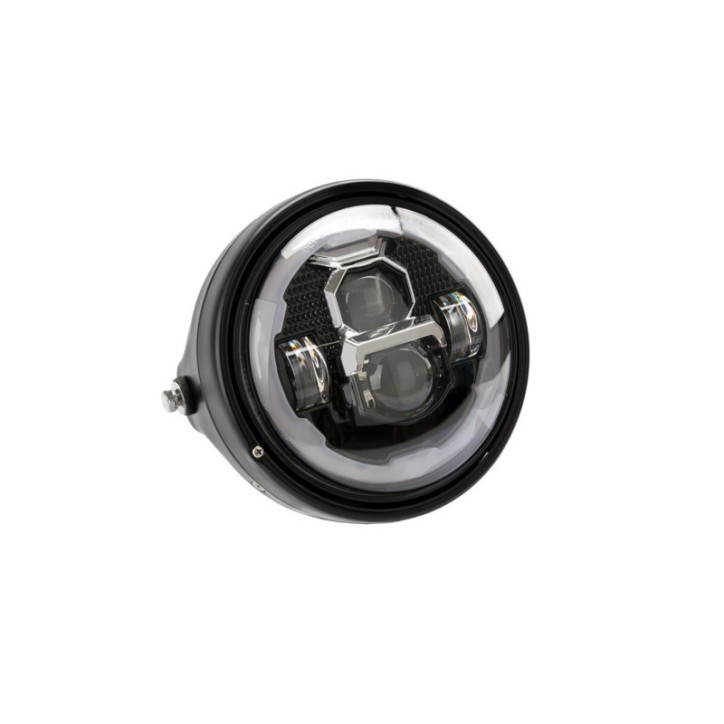 PUIG LUMEN Z LED HEADLIGHT BLACK COLOR - COD. 21346N - Voltage: 12V. Length: 176mm. Approved.