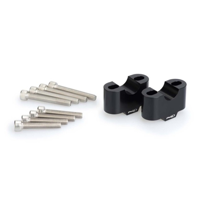 PUIG RISERS FOR HANDLEBAR FOR YAMAHA XSR125 21-24 BLACK-3672N