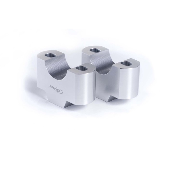 PUIG RISERS PER MANUBRI PER YAMAHA TRACER 7 21-24 SILVER-3672P