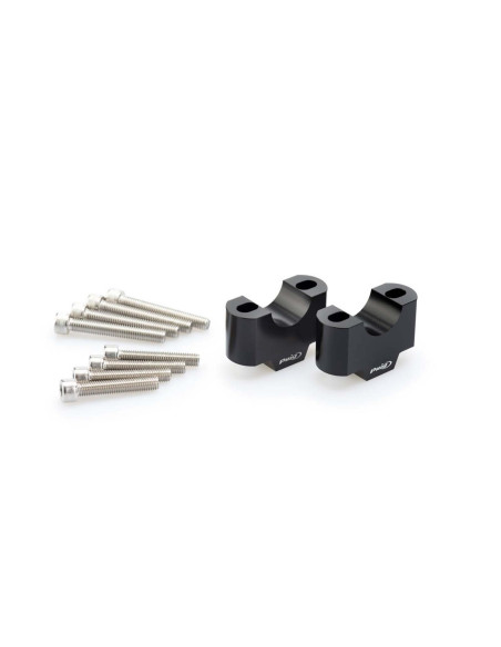 puig risers for handlebars for yamaha tracer 9 21 24 black 3741n