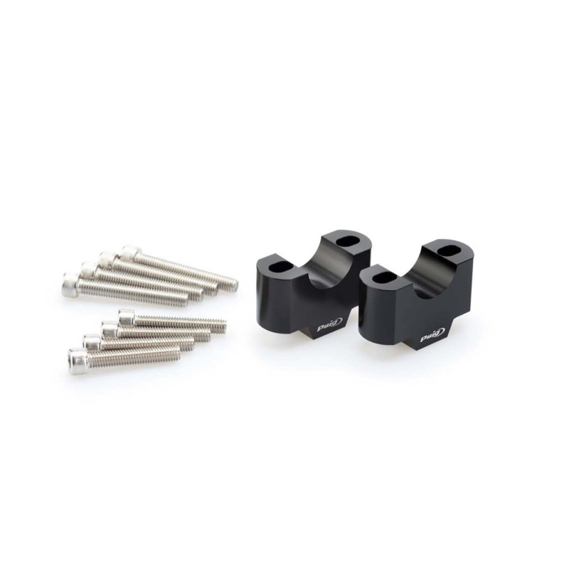 puig risers for handlebars for yamaha tracer 9 gt 21 24 black 3741n