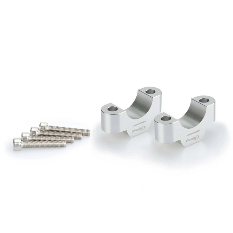 PUIG RISERS PER MANUBRI BMW R1200 GS 13-16 SILVER