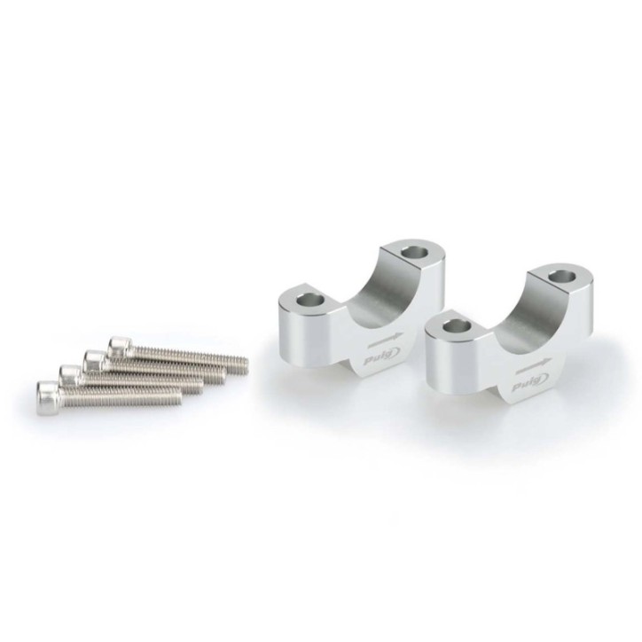 PUIG RISERS PER MANUBRI PER BMW R1200 GS 13-16 SILVER-20308P