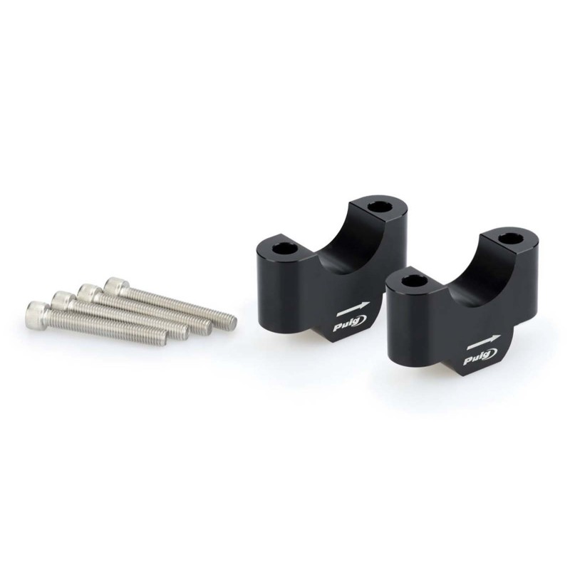 PUIG RISERS PER MANUBRI BMW R1200 GS 13-16 NERO