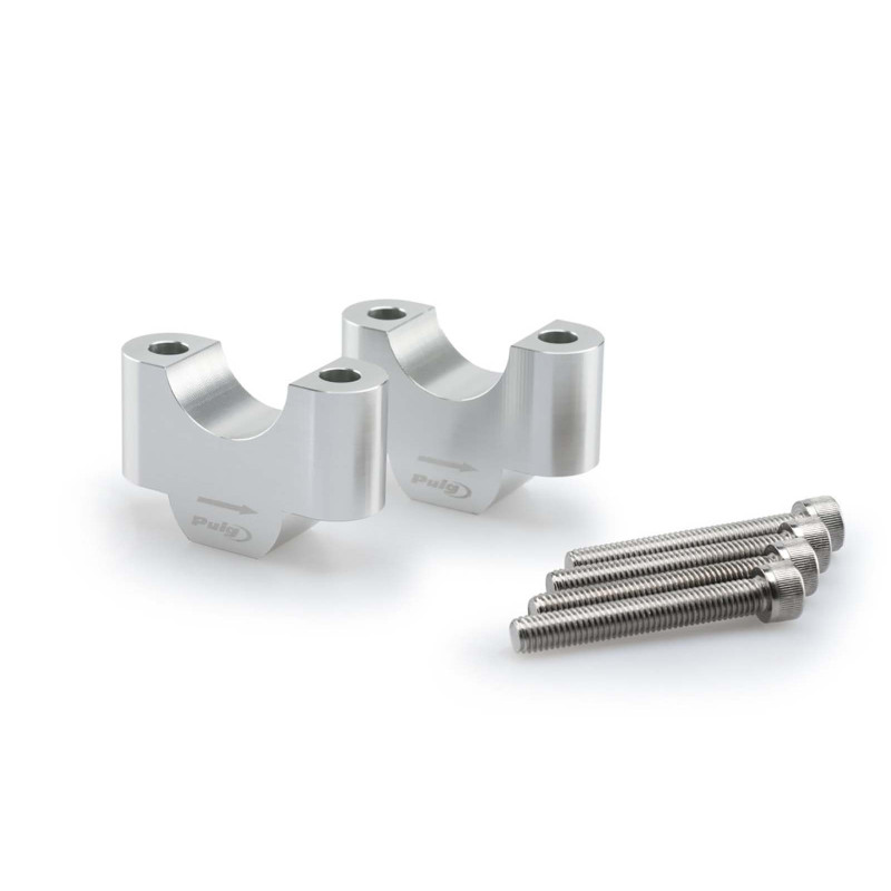 Rehausseurs de guidon Puig pour BMW R1200 GS Adventure 06-16 argent 20309P