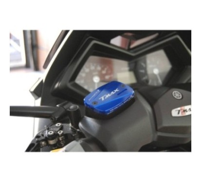 RACINGBIKE TAPAS DEPOSITO ACEITE DE FRENO YAMAHA T-MAX 530 12-16 AZUL