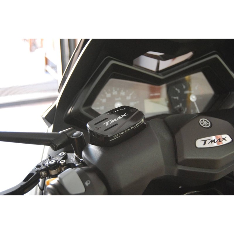 RACINGBIKE BRAKE OIL TANK COVERS YAMAHA T-MAX 530 12-16 BLACK