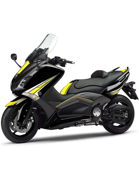 puig motorcycle stickers kit for yamaha t max 530 12 14 yellow 8421g