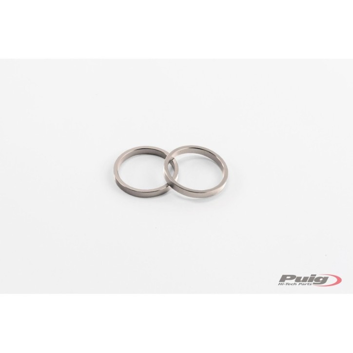 PUIG SPARE PARTS RINGS FOR SHORT BAR ENDS WITH SILVER COLOR RING